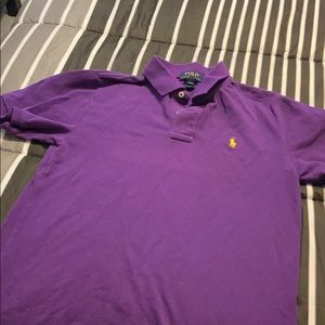 Boys large purple polo shirt